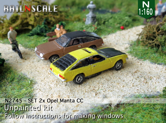[RAIL N SCALE] Opel Manta et Vauxhall Cavalier Sports Hatch An2745b