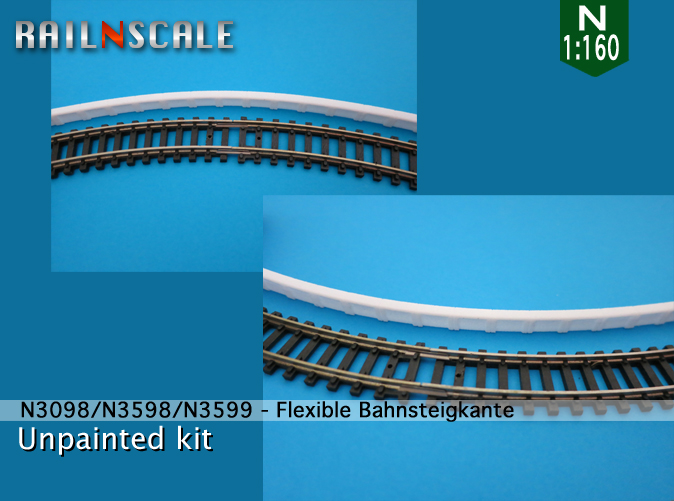 [RAIL N SCALE] Rebords flexibles pour quais An3098-3598-3599