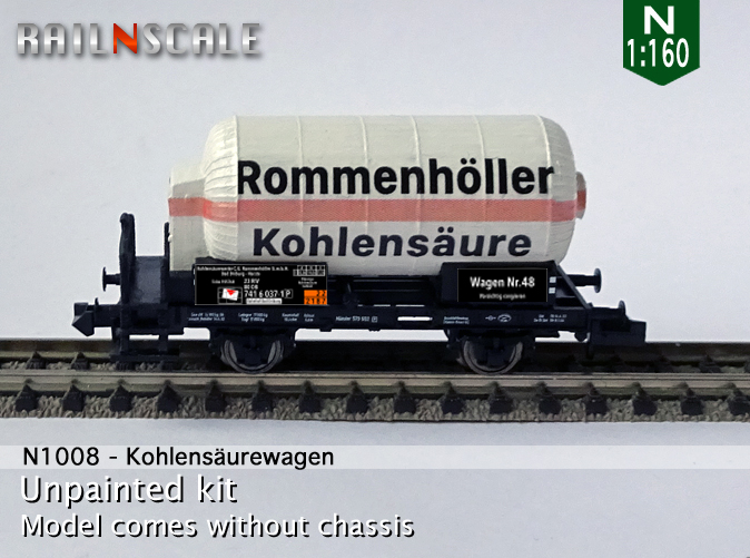 [RAILNSCALE] Wagon-citerne Rommenhöller 0-n1008a