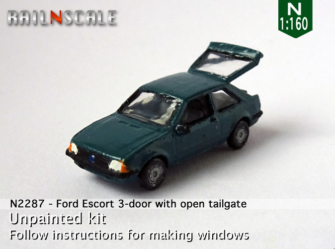 [RAIL N SCALE] Ford Escort Mk3 0n2287a