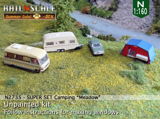 [RAILNSCALE] SUPER SET Camping "Meadow" 0n2735summer1