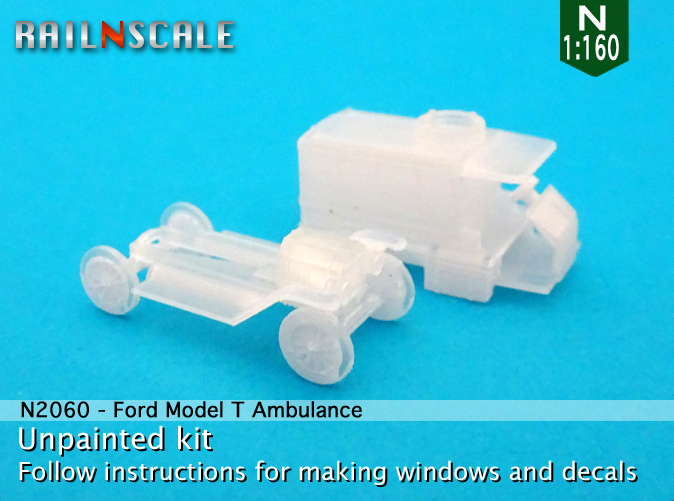 [RAILNSCALE] Ford T Ambulance  0n2060y