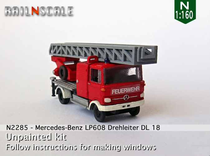 [RAILNSCALE] Mercedes-Benz Camions de pompiers 1n2285a