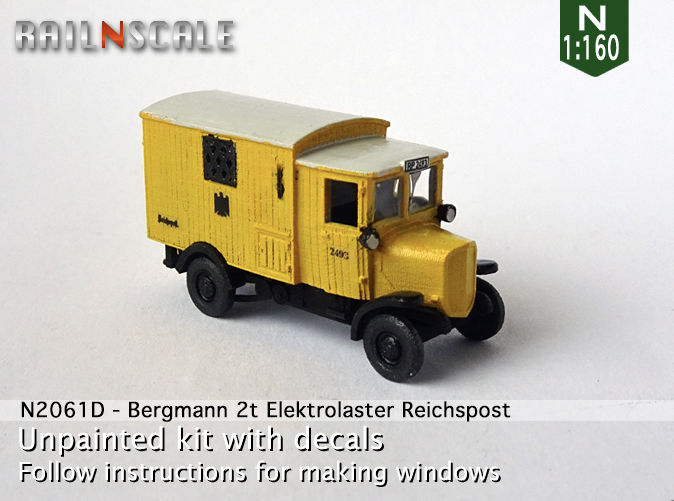 [RAILNSCALE] Bergmann 2t Camion électrique 0n2061da