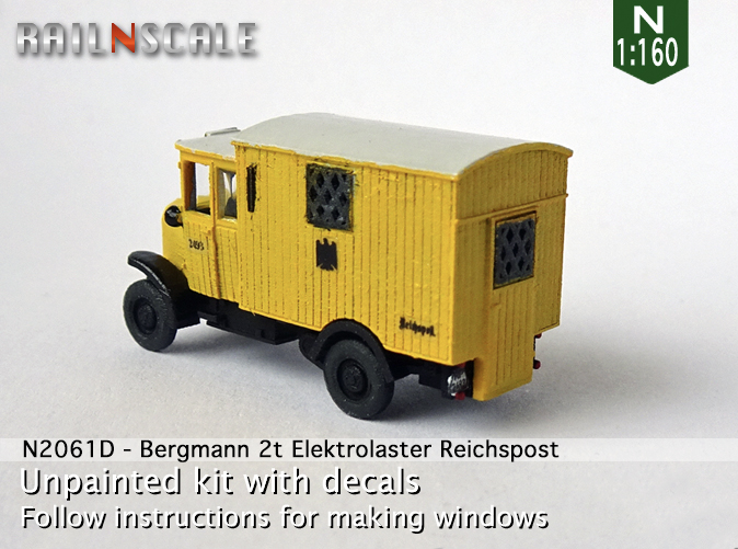 [RAILNSCALE] Bergmann 2t Camion électrique 0n2061db