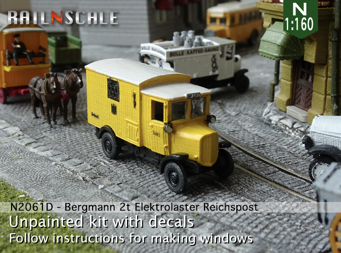 [RAILNSCALE] Bergmann 2t Camion électrique 0n2061de