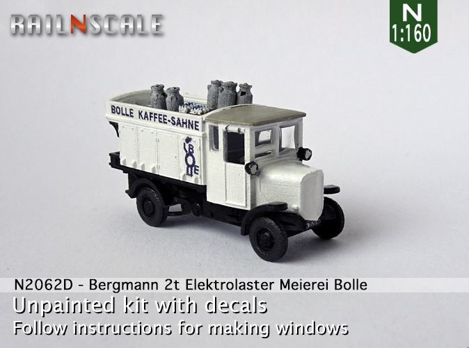 [RAILNSCALE] Bergmann 2t Camion électrique 0n2062da