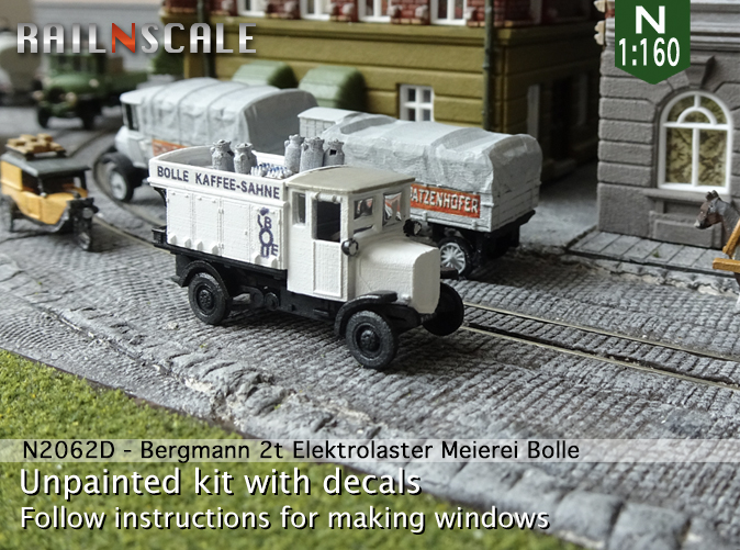 [RAILNSCALE] Bergmann 2t Camion électrique 0n2062dc